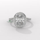 oval diamond three stone ring, oval cut diamond ring setting, oval diamond prong setting, luxury oval diamond ring