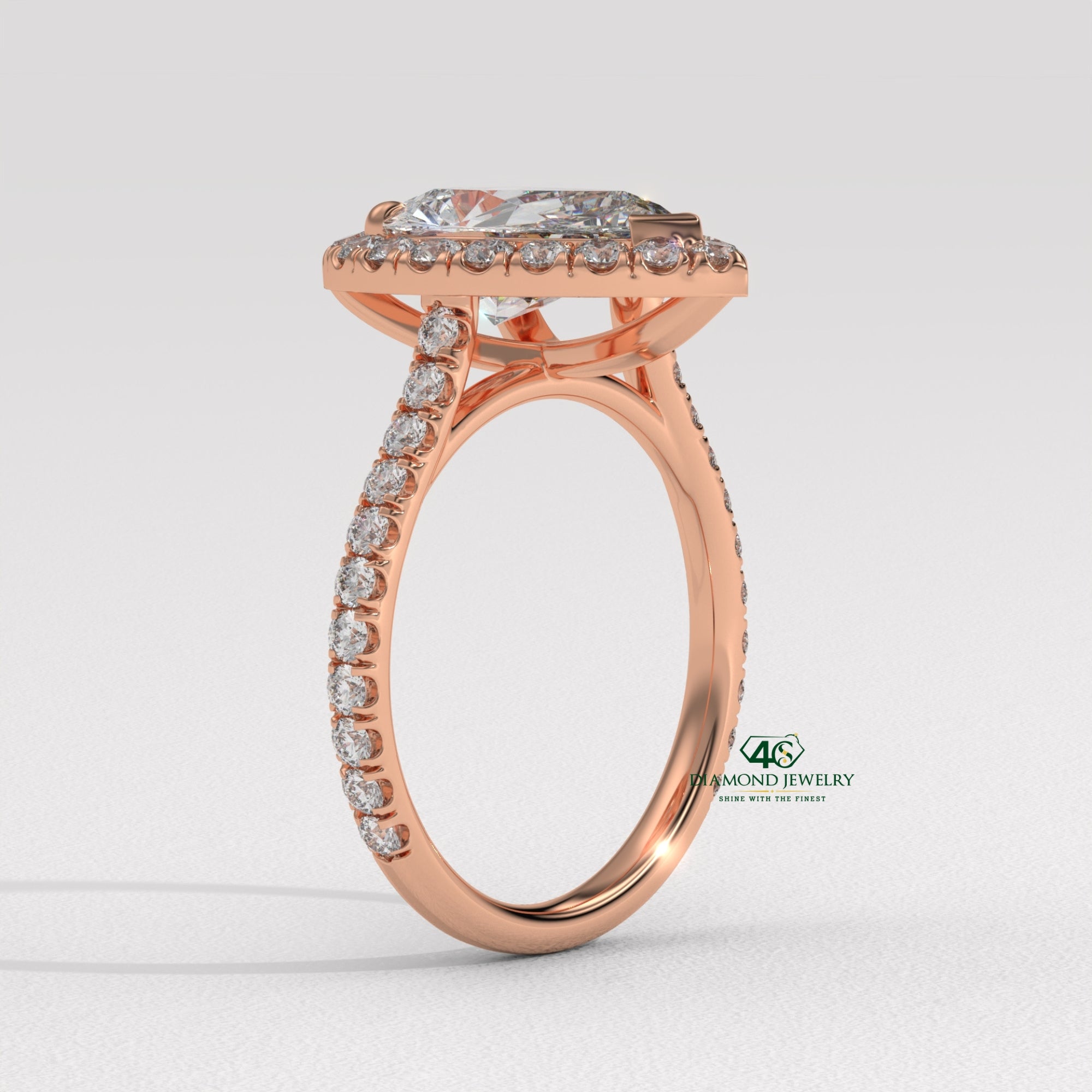 pear diamond halo ring, yellow gold pear ring, dainty pear shaped diamond ring, elegant pear diamond ring