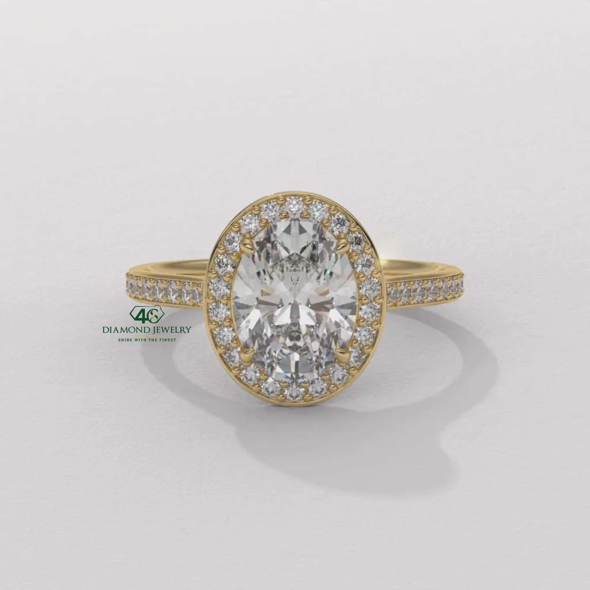 yellow gold oval ring, elegant oval diamond ring, oval diamond ring for her, oval cut diamond gold band