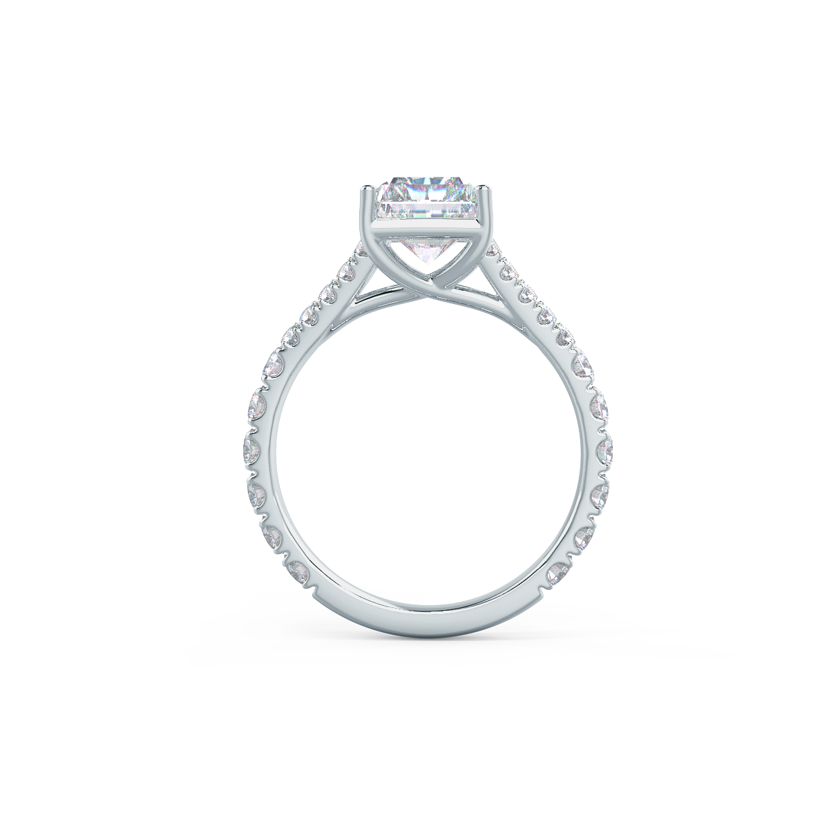 Moissanite diamond twist pendant