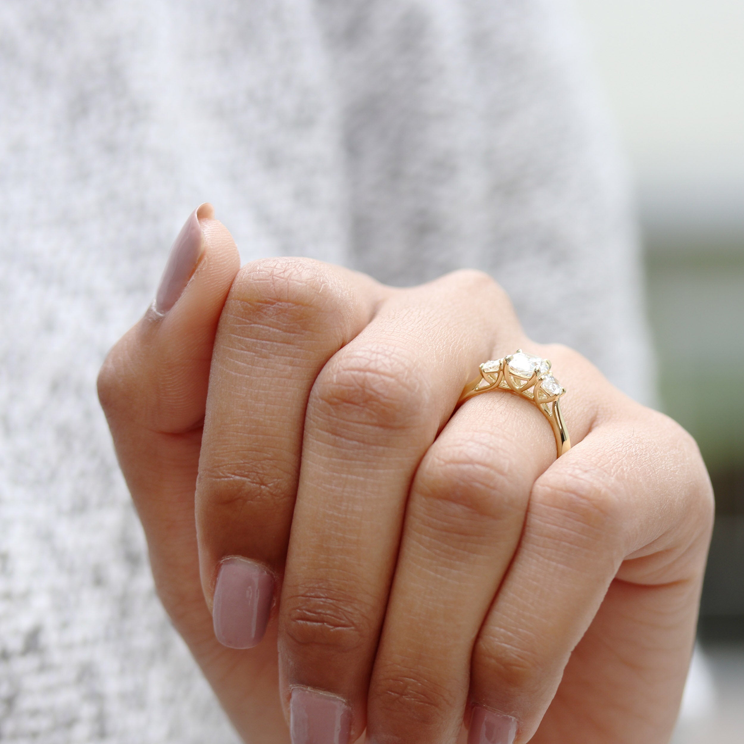 Moissanite wedding and engagement rings for brides on sale