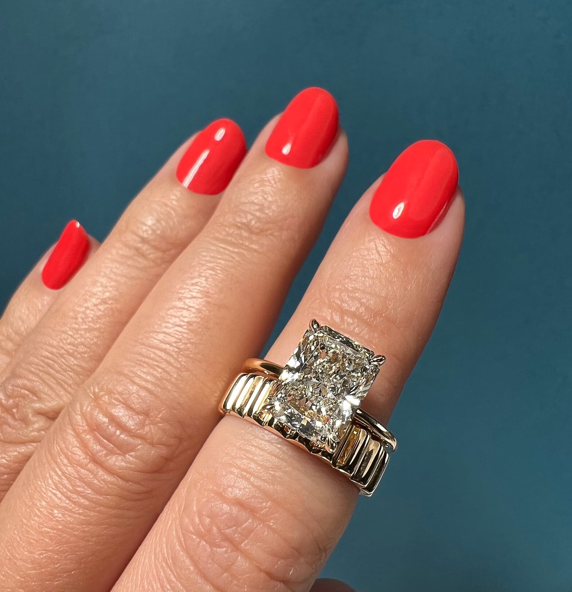 Moissanite wedding jewelry for ring bearer